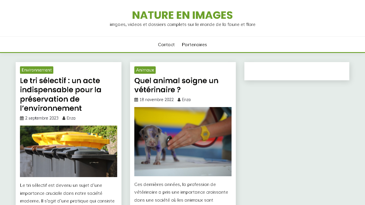 Capture d'écran de http://nature-en-image.org/